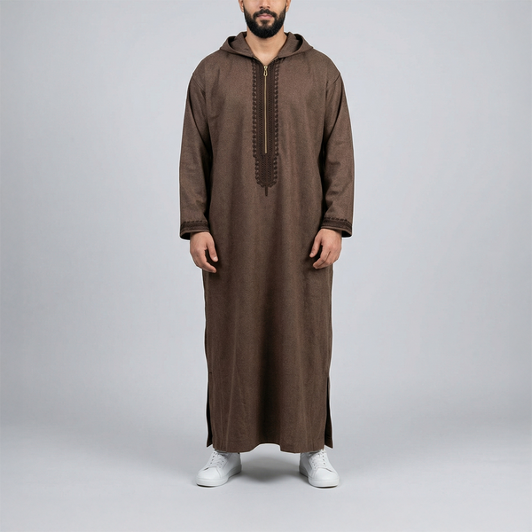 Wool Thawb Light Brown
