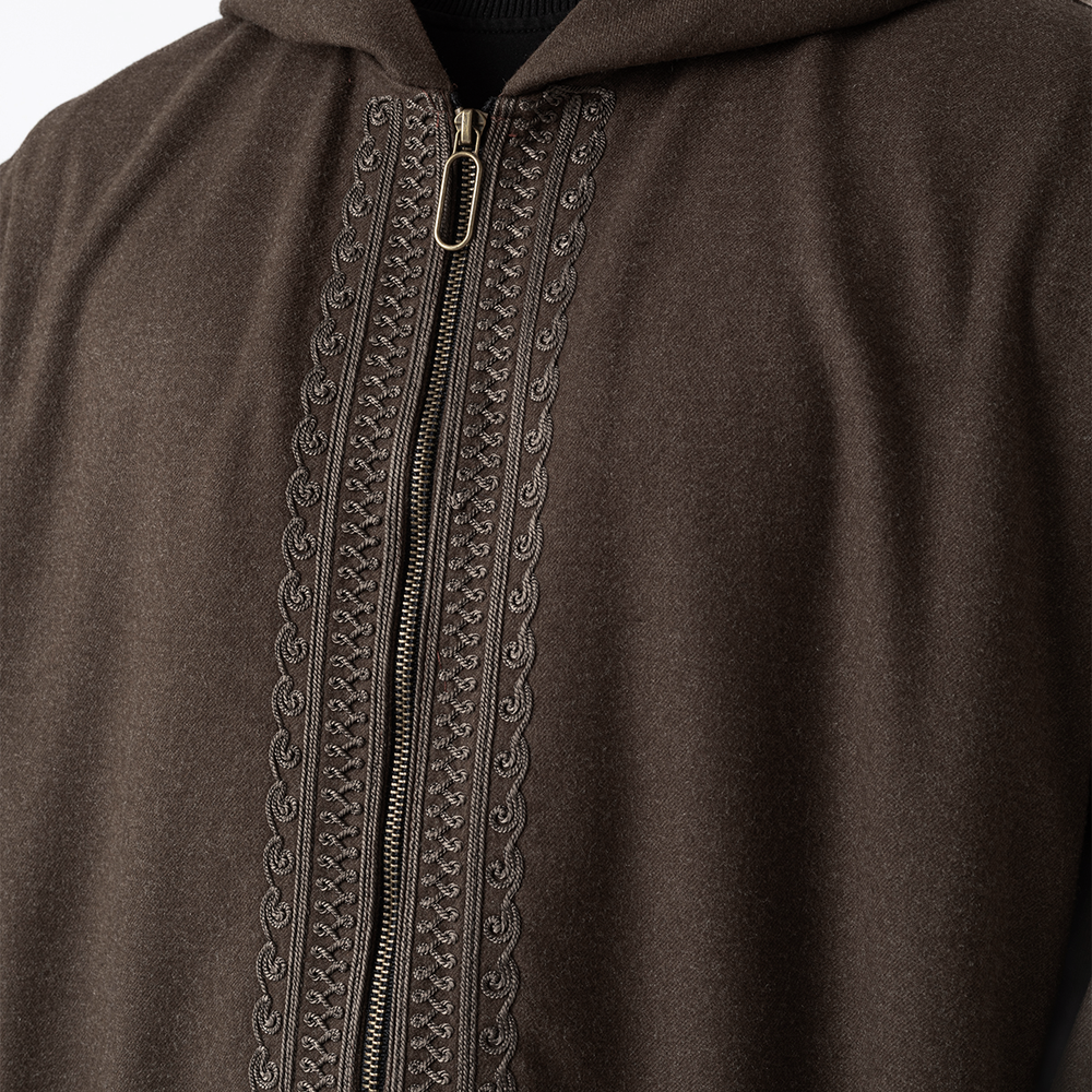 Wool Thawb Dark Brown