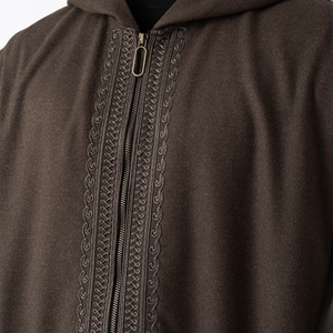 Wool Thawb Dark Brown